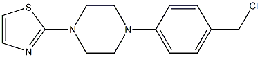2-{4-[4-(chloromethyl)phenyl]piperazin-1-yl}-1,3-thiazole Structure