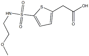 2-{5-[(2-methoxyethyl)sulfamoyl]thiophen-2-yl}acetic acid Structure