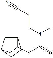 2-{bicyclo[2.2.1]heptan-2-yl}-N-(2-cyanoethyl)-N-methylacetamide Structure