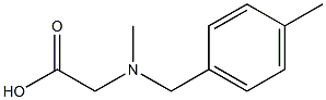 2-{methyl[(4-methylphenyl)methyl]amino}acetic acid 구조식 이미지