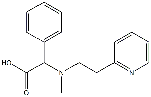 2-{methyl[2-(pyridin-2-yl)ethyl]amino}-2-phenylacetic acid 구조식 이미지