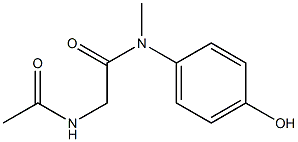 2-acetamido-N-(4-hydroxyphenyl)-N-methylacetamide 구조식 이미지