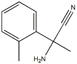 2-amino-2-(2-methylphenyl)propanenitrile Structure