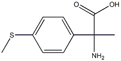 2-amino-2-[4-(methylsulfanyl)phenyl]propanoic acid 구조식 이미지