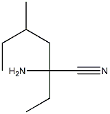 2-amino-2-ethyl-4-methylhexanenitrile 구조식 이미지