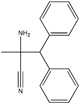 2-amino-2-methyl-3,3-diphenylpropanenitrile Structure