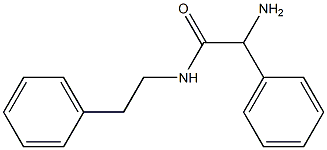 2-amino-2-phenyl-N-(2-phenylethyl)acetamide Structure