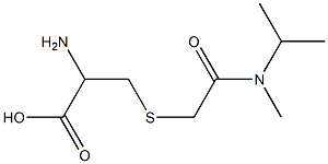 2-amino-3-({[methyl(propan-2-yl)carbamoyl]methyl}sulfanyl)propanoic acid Structure