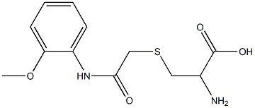 2-amino-3-({2-[(2-methoxyphenyl)amino]-2-oxoethyl}thio)propanoic acid Structure