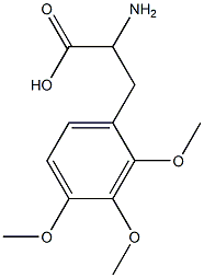 2-amino-3-(2,3,4-trimethoxyphenyl)propanoic acid 구조식 이미지