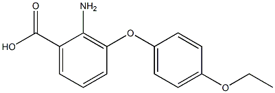 2-amino-3-(4-ethoxyphenoxy)benzoic acid Structure