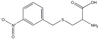 2-amino-3-[(3-nitrobenzyl)thio]propanoic acid 구조식 이미지