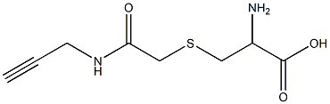 2-amino-3-{[2-oxo-2-(prop-2-ynylamino)ethyl]thio}propanoic acid 구조식 이미지