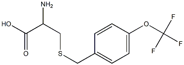 2-amino-3-{[4-(trifluoromethoxy)benzyl]thio}propanoic acid 구조식 이미지