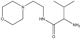 2-amino-3-methyl-N-(2-morpholin-4-ylethyl)butanamide 구조식 이미지
