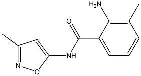 2-amino-3-methyl-N-(3-methyl-1,2-oxazol-5-yl)benzamide 구조식 이미지