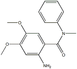 2-amino-4,5-dimethoxy-N-methyl-N-phenylbenzamide 구조식 이미지