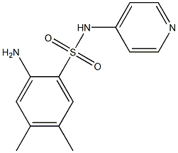 2-amino-4,5-dimethyl-N-(pyridin-4-yl)benzene-1-sulfonamide 구조식 이미지