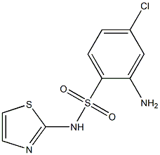 2-amino-4-chloro-N-(1,3-thiazol-2-yl)benzene-1-sulfonamide Structure