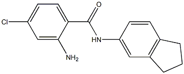 2-amino-4-chloro-N-(2,3-dihydro-1H-inden-5-yl)benzamide Structure