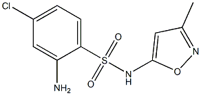 2-amino-4-chloro-N-(3-methyl-1,2-oxazol-5-yl)benzene-1-sulfonamide 구조식 이미지