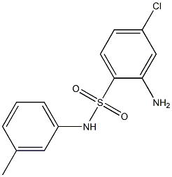 2-amino-4-chloro-N-(3-methylphenyl)benzene-1-sulfonamide Structure