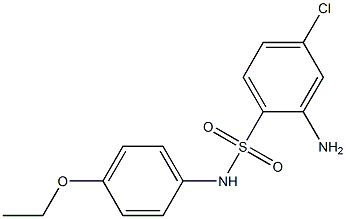 2-amino-4-chloro-N-(4-ethoxyphenyl)benzene-1-sulfonamide Structure