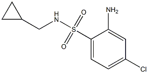2-amino-4-chloro-N-(cyclopropylmethyl)benzene-1-sulfonamide Structure