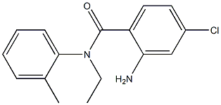 2-amino-4-chloro-N-ethyl-N-(2-methylphenyl)benzamide 구조식 이미지