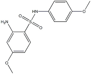 2-amino-4-methoxy-N-(4-methoxyphenyl)benzene-1-sulfonamide 구조식 이미지