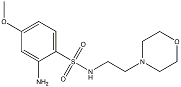 2-amino-4-methoxy-N-[2-(morpholin-4-yl)ethyl]benzene-1-sulfonamide Structure