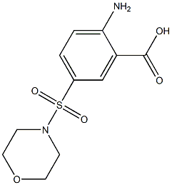 2-amino-5-(morpholine-4-sulfonyl)benzoic acid Structure