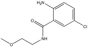 2-amino-5-chloro-N-(2-methoxyethyl)benzamide 구조식 이미지