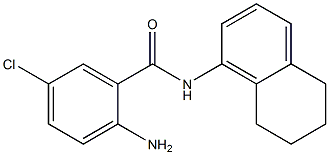 2-amino-5-chloro-N-(5,6,7,8-tetrahydronaphthalen-1-yl)benzamide Structure