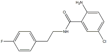 2-amino-5-chloro-N-[2-(4-fluorophenyl)ethyl]benzamide Structure