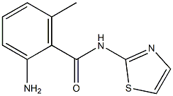 2-amino-6-methyl-N-1,3-thiazol-2-ylbenzamide 구조식 이미지