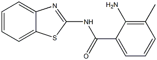 2-amino-N-(1,3-benzothiazol-2-yl)-3-methylbenzamide 구조식 이미지