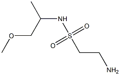 2-amino-N-(1-methoxypropan-2-yl)ethane-1-sulfonamide 구조식 이미지