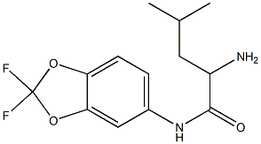 2-amino-N-(2,2-difluoro-2H-1,3-benzodioxol-5-yl)-4-methylpentanamide 구조식 이미지