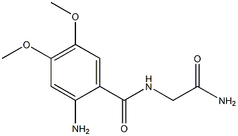 2-amino-N-(2-amino-2-oxoethyl)-4,5-dimethoxybenzamide 구조식 이미지