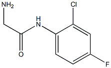 2-amino-N-(2-chloro-4-fluorophenyl)acetamide Structure