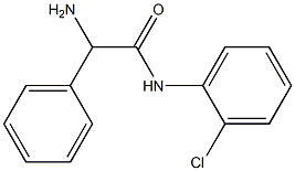 2-amino-N-(2-chlorophenyl)-2-phenylacetamide Structure