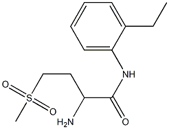 2-amino-N-(2-ethylphenyl)-4-(methylsulfonyl)butanamide Structure