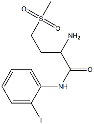 2-amino-N-(2-iodophenyl)-4-methanesulfonylbutanamide 구조식 이미지