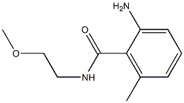2-amino-N-(2-methoxyethyl)-6-methylbenzamide Structure