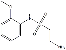 2-amino-N-(2-methoxyphenyl)ethane-1-sulfonamide 구조식 이미지