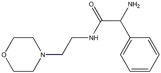 2-amino-N-(2-morpholin-4-ylethyl)-2-phenylacetamide 구조식 이미지