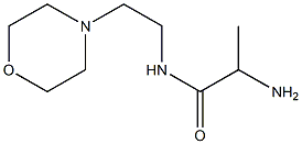 2-amino-N-(2-morpholin-4-ylethyl)propanamide Structure