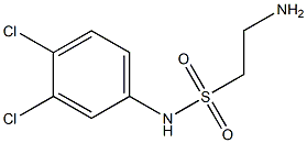 2-amino-N-(3,4-dichlorophenyl)ethane-1-sulfonamide 구조식 이미지