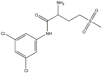 2-amino-N-(3,5-dichlorophenyl)-4-methanesulfonylbutanamide 구조식 이미지